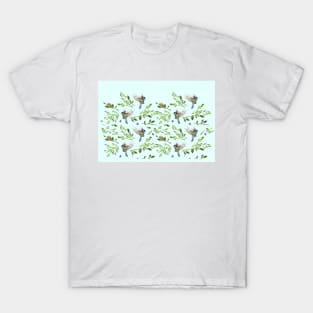 Geometric Birds Pattern Colors T-Shirt